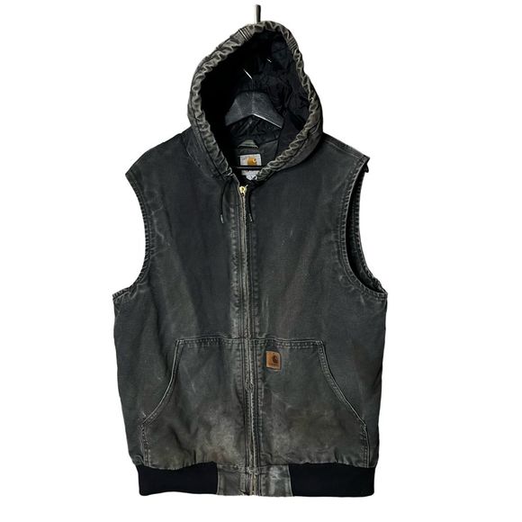 Carhartt Duck Hooded Vest Large - Picture 1 of 4